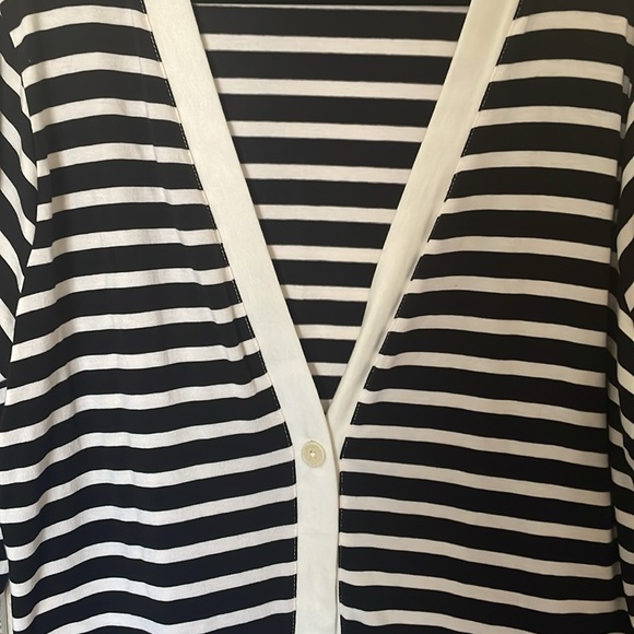 NWOT Coldwater Creek Striped Cardigan - Picture 4 of 7